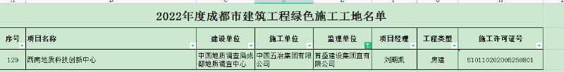 綠色施工名單